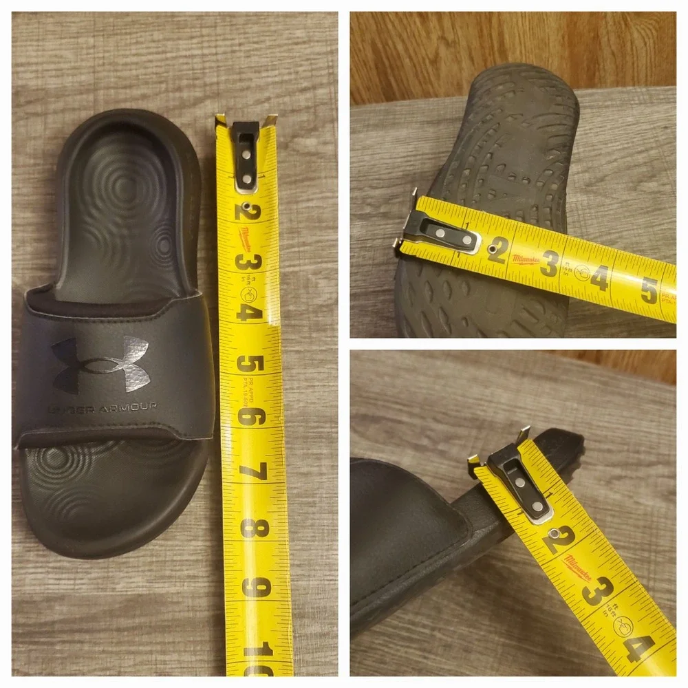 Under‎ Armour Ignite Select Slide Sandals Youth Size 1Y Black